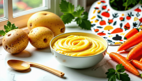 découvrez une délicieuse recette de purée adaptée aux bébés dès 4 mois, idéale pour accompagner la diversification alimentaire. facile à préparer, elle allie saveurs et nutriments essentiels pour le développement de votre petit !